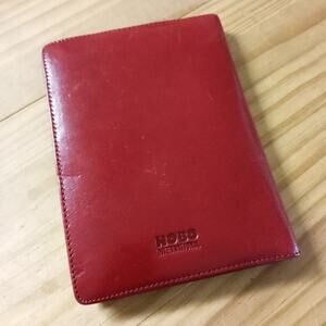 Vintage HOBO Leather Photo Album W/ Sleeves NEW TAGS Wine Red Keepsake Book